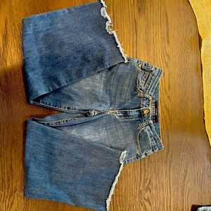 Joe’s Jeans 5-pocket wide leg cropped jeans